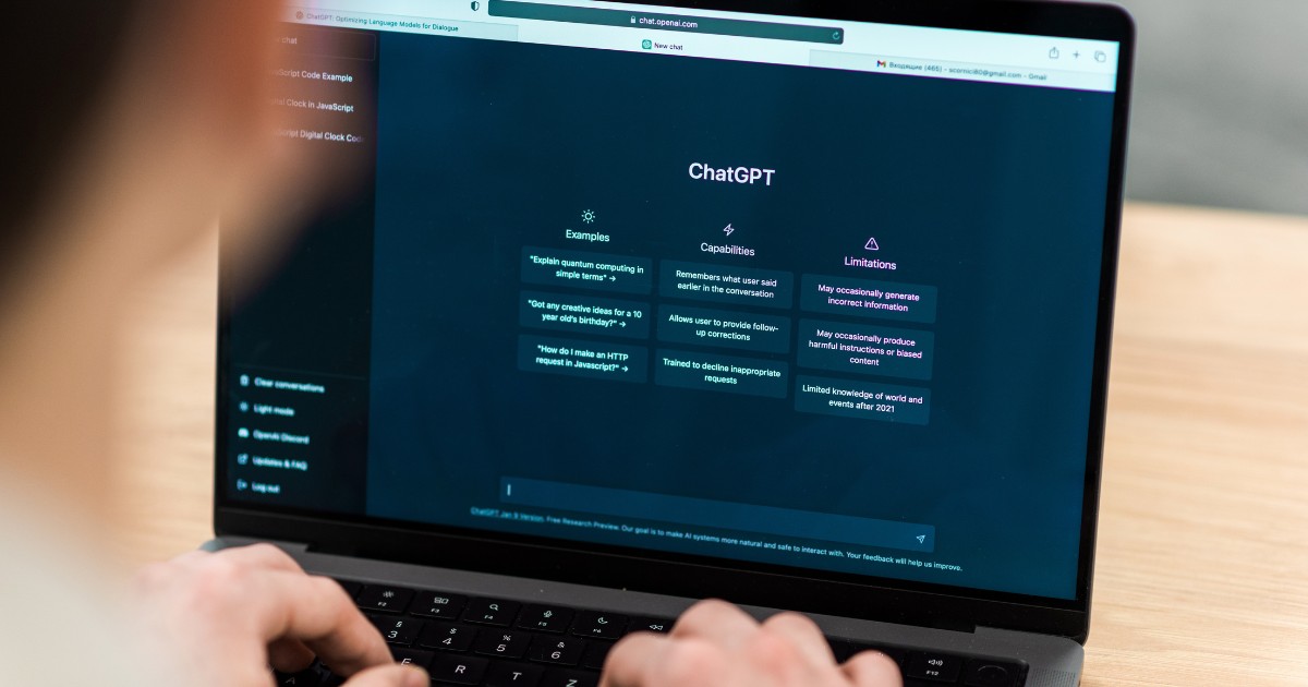 ChatGPT deve alertar sobre 'insegurança de dados'